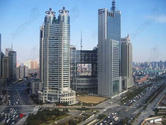 La bourse de Shanghai : vue de l'extérieure